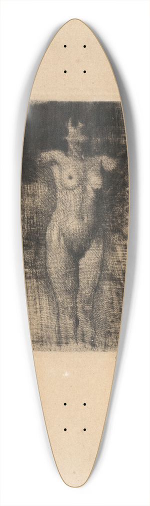 Emil Orlik - Weiblicher Akt II 39.3 inch art pintail longboard deck Emil Orlik - Weiblicher Akt II 39.3 inch art pintail longboard deck