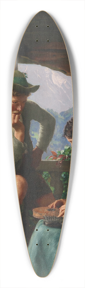 Emil Rau - A Serenade 39.3 inch art pintail longboard deck