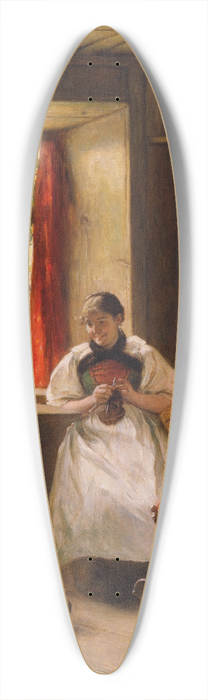 Emil Strecker - Der Mitarbeiter (Bauernstube) 39.3 inch art pintail longboard deck