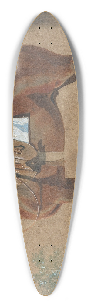 Emil Volkers - Gesattelter Hengst 39.3 inch art pintail longboard deck