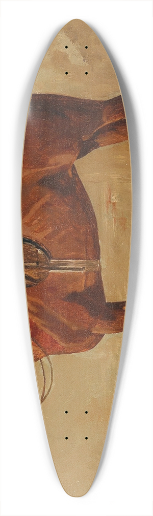 Emil Volkers - Saddled Chestnut in the Stable 39.3 inch art pintail longboard deck