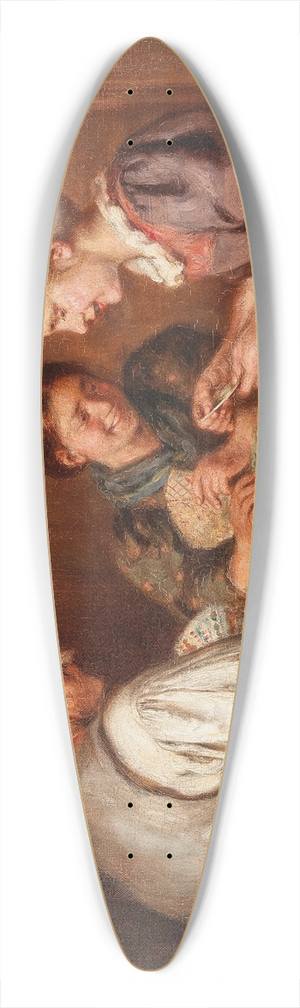 Emma Mller von Seehof - Kartenspielerinnen 39.3 inch art pintail longboard deck