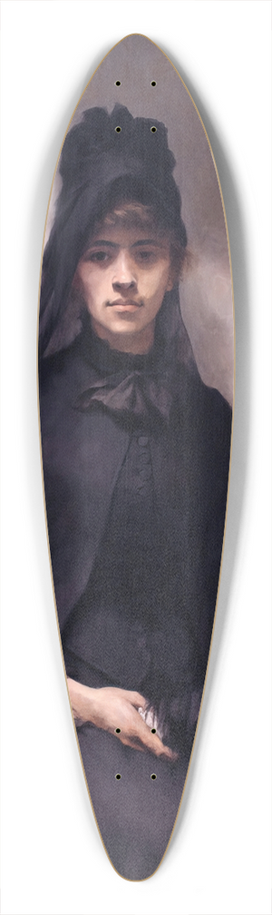 Emmeline Deane - Portrait of the artist Anna Biliska-Bohdanowicz 39.3 inch art pintail longboard deck