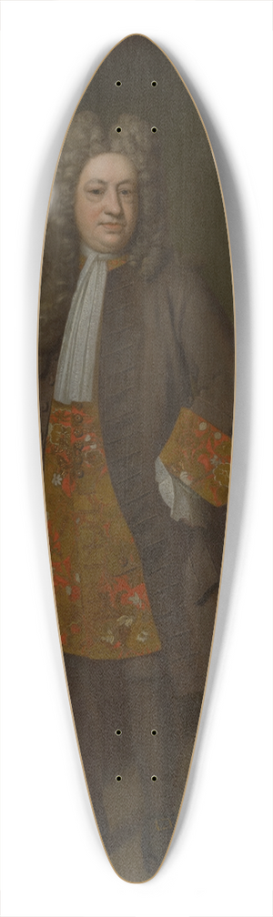 Enoch Seeman - Portrait of Gov. Elihu Yale 39.3 inch art pintail longboard deck