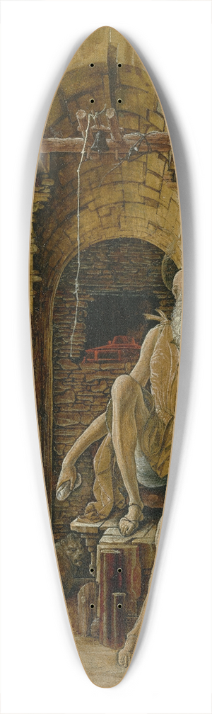 Ercole de'Roberti - Saint Jerome in the Wilderness 39.3 inch art pintail longboard deck