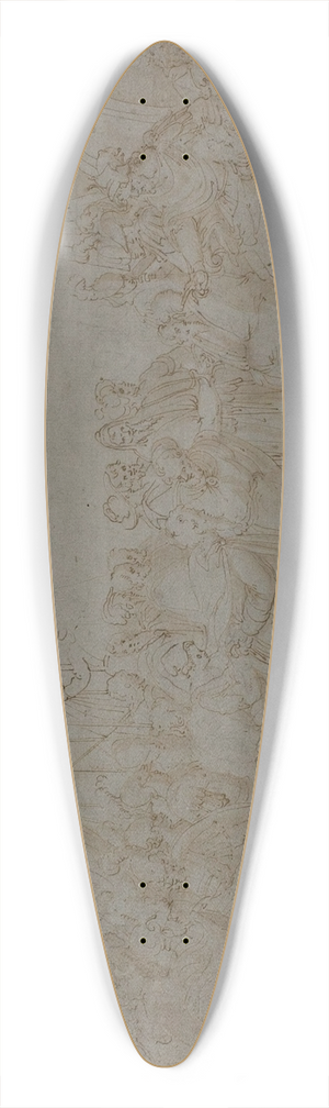 Ercole Setti - Saint Peter Brought before Nero 39.3 inch art pintail longboard deck