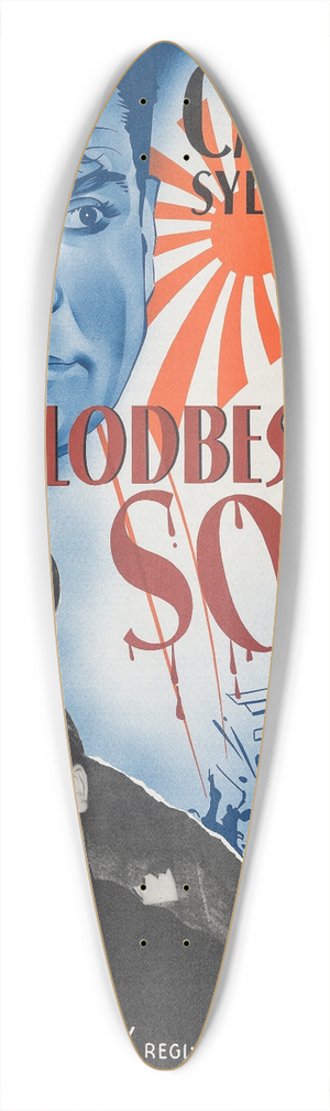 Eric Rohman - Blood on the Sun 39.3 inch art pintail longboard deck