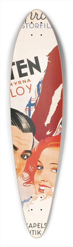 Eric Rohman - Broadway Bill 39.3 inch art pintail longboard deck
