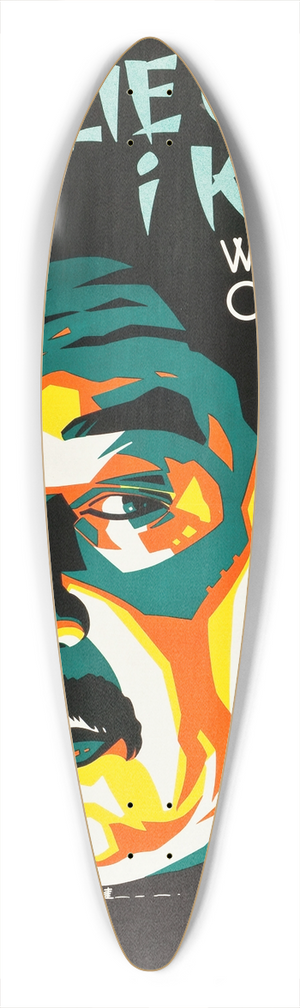 Eric Rohman - Charlie Chan in Shanghai 39.3 inch art pintail longboard deck