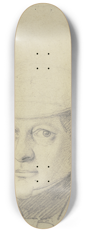 Carl Hoff - Portrait of Leutsch 8.25 inch art skate deck