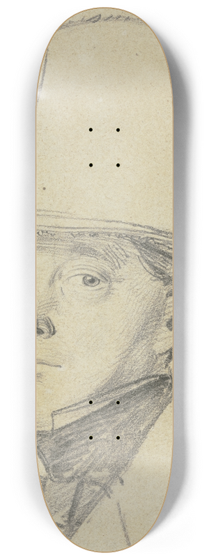 Carl Hoff - Portrait of Meder 8.25 inch art skate deck