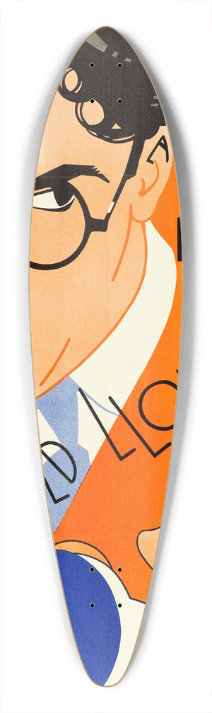 Eric Rohman - Girl Shy 39.3 inch art pintail longboard deck Eric Rohman - Girl Shy 39.3 inch art pintail longboard deck