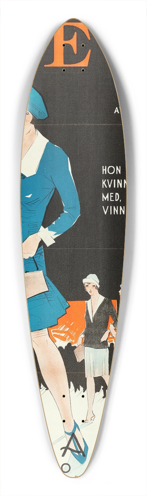 Eric Rohman - It 39.3 inch art pintail longboard deck Eric Rohman - It 39.3 inch art pintail longboard deck