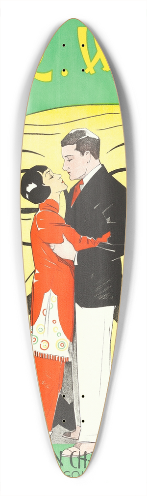 Eric Rohman - Mr. Wu 39.3 inch art pintail longboard deck Eric Rohman - Mr. Wu 39.3 inch art pintail longboard deck