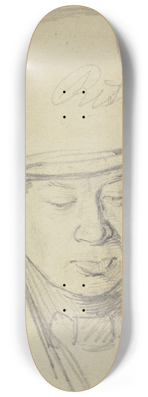 Carl Hoff - Portrait of Ritmeyer 8.25 inch art skate deck
