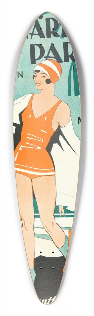 Eric Rohman - The Cocoanuts 39.3 inch art pintail longboard deck Eric Rohman - The Cocoanuts 39.3 inch art pintail longboard deck