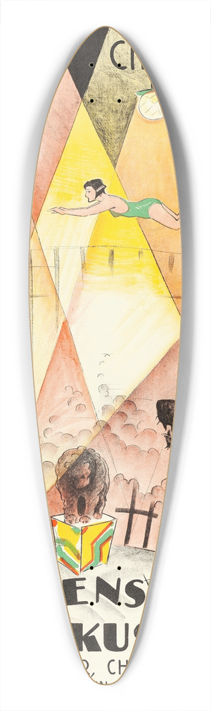 Eric Rohman - The Devils Circus 39.3 inch art pintail longboard deck