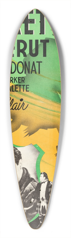 Eric Rohman - The Ghost Goes West 39.3 inch art pintail longboard deck