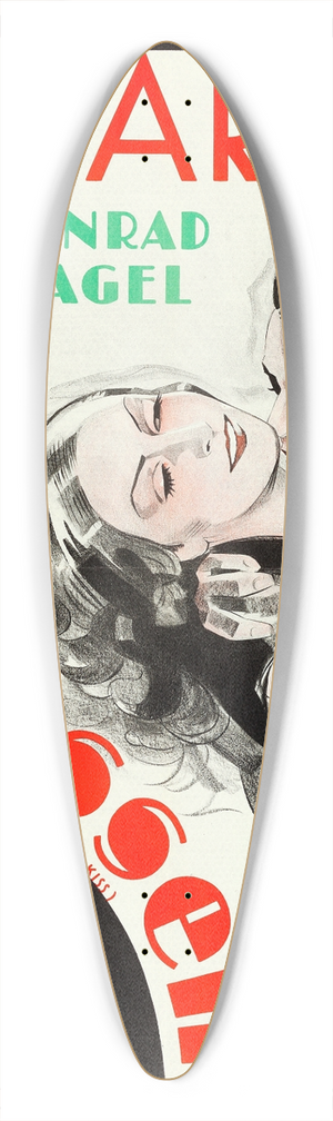 Eric Rohman - The Kiss 39.3 inch art pintail longboard deck