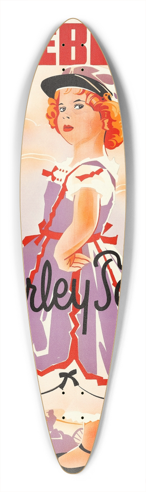 Eric Rohman - The Littlest Rebel 39.3 inch art pintail longboard deck