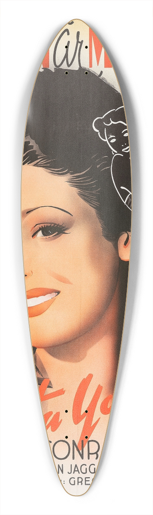 Eric Rohman - The Men in Her Life 39.3 inch art pintail longboard deck