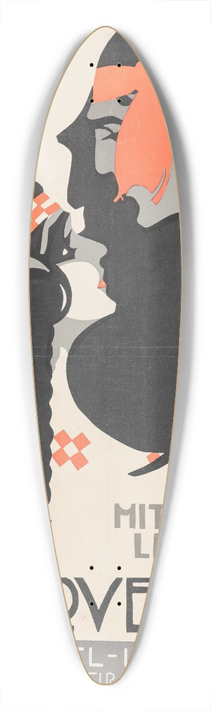 Eric Rohman - The Sign Invisible 39.3 inch art pintail longboard deck