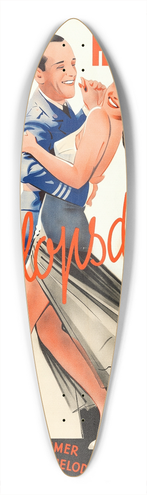 Eric Rohman - Youll Never Get Rich 39.3 inch art pintail longboard deck