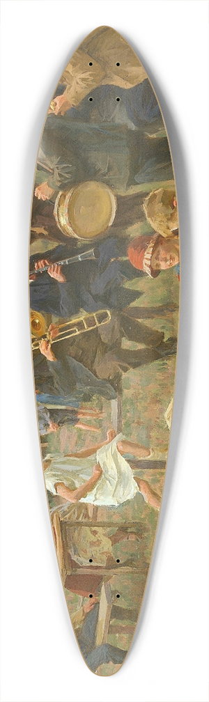 Erik Henningsen - Byens musikanter 39.3 inch art pintail longboard deck