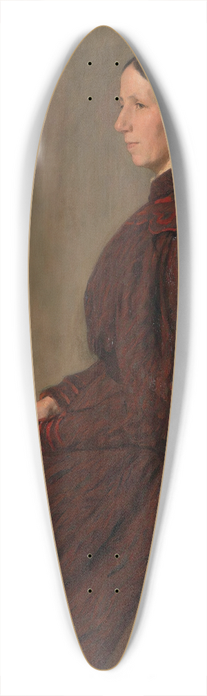 Erik Werenskiold - Portrait of Mrs. Anna Dick 39.3 inch art pintail longboard deck