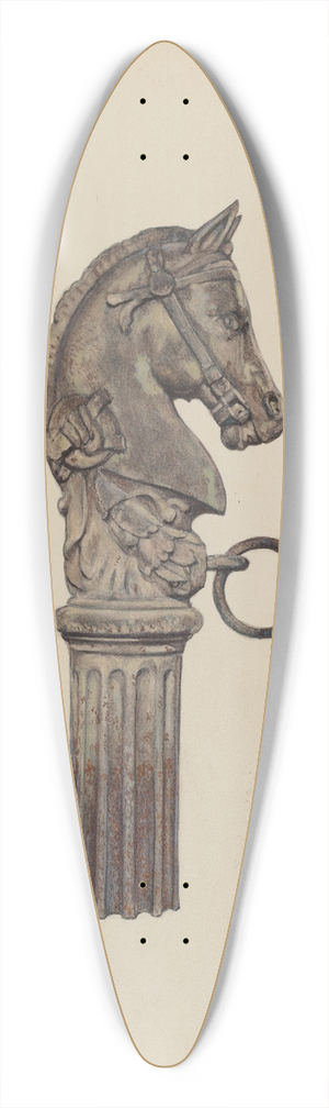 Ernest A. Towers, Jr. - Horse Head Hitching Post 39.3 inch art pintail longboard deck