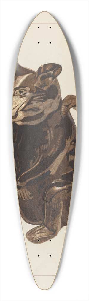 Ernest A. Towers, Jr. - Possum Pitcher 39.3 inch art pintail longboard deck
