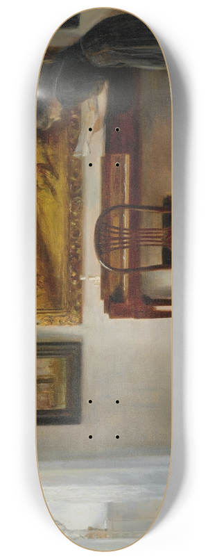 Carl Holse - Interior With Painting 8.25 inch art skate deck