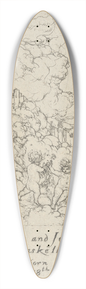 Ernest Haskell - Birth of Ernest Jr., and Josephine Haskell 39.3 inch art pintail longboard deck
