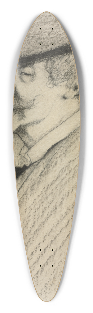 Ernest Haskell - James McNeill Whistler 39.3 inch art pintail longboard deck
