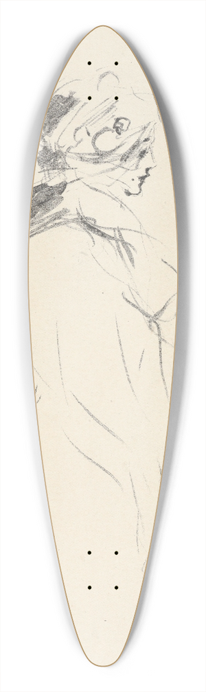 Ernest Haskell - Pamela 39.3 inch art pintail longboard deck