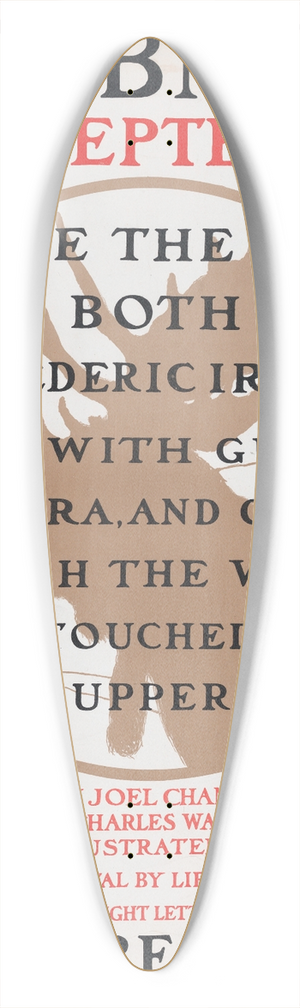 Ernest Haskell - Scribners for September 39.3 inch art pintail longboard deck