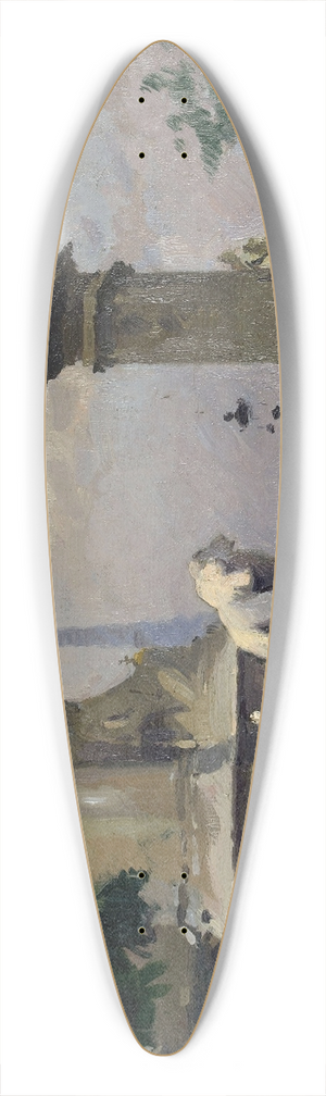 Ernest Jules Renoux - LEntre du Pont Alexandre III 39.3 inch art pintail longboard deck