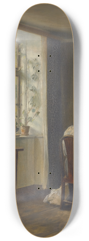 Carl Holse - Seamstress Sewing In An Interior 8.25 inch art skate deck