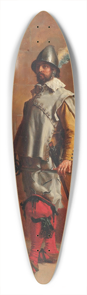 Ernest Meissonier - Soldat 39.3 inch art pintail longboard deck