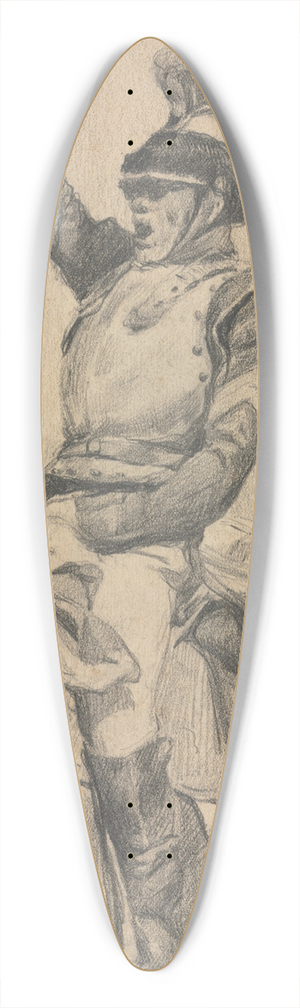 Ernest Meissonier - Soldier with Upraised Arm 39.3 inch art pintail longboard deck