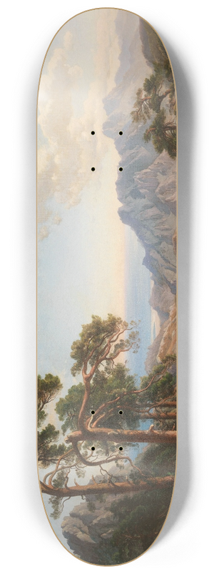 Carl Hummel - Aussicht vom Col di Sorba bei Vivario mit Pinien, Korsika 8.25 inch art skate deck