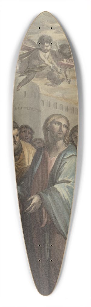 Ernest Zacharias Platner - Christ with Apostles and a Roman Soldier 39.3 inch art pintail longboard deck