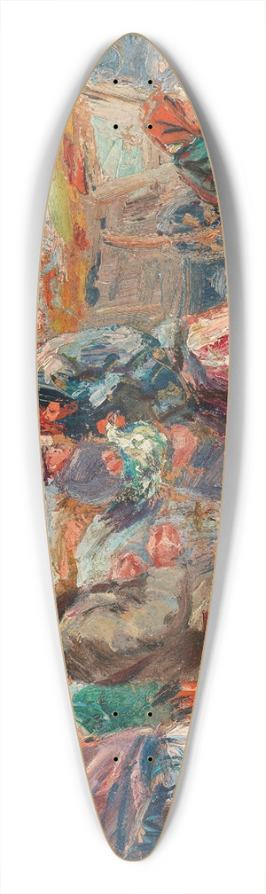 Erno Erb - At the Market 39.3 inch art pintail longboard deck