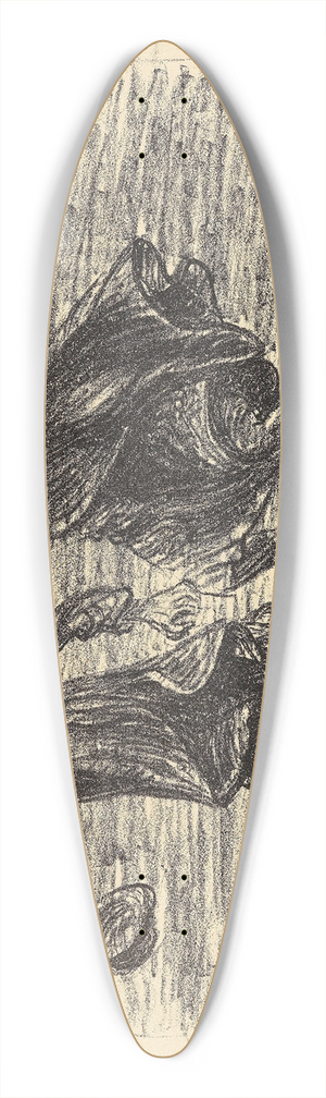 Ernst Barlach - Der arme Vetter 39.3 inch art pintail longboard deck