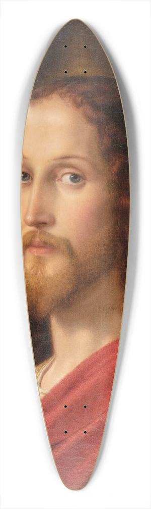 Ernst Deger - Christ blessing (self-portrait) 39.3 inch art pintail longboard deck