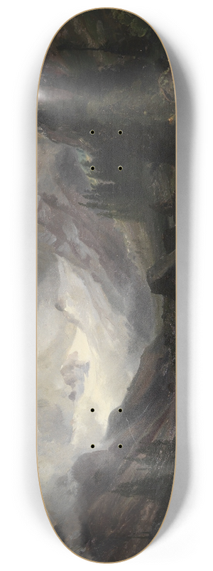 Carl Hummel - Tal mit Bergbach 8.25 inch art skate deck