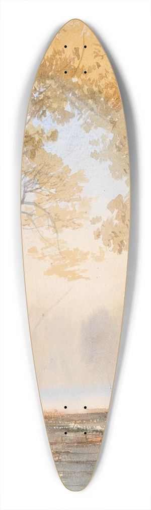Ernst Erwin Oehme - Herbstlicher Park Mit Einer Treppe 39.3 inch art pintail longboard deck