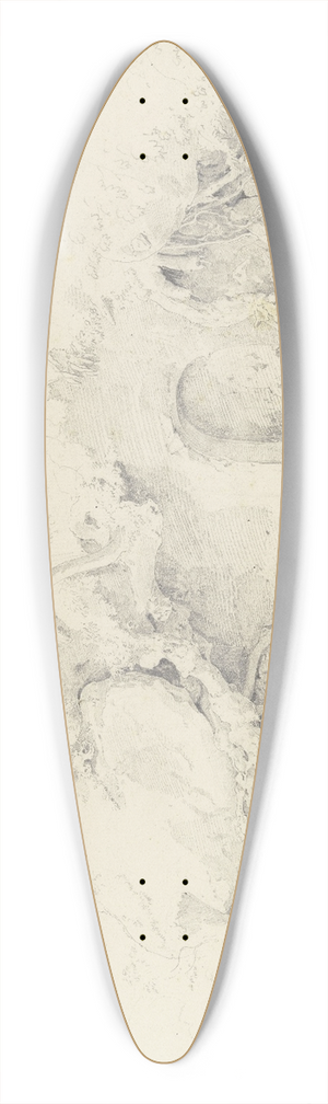 Ernst Fries - Bei Ariccia, Brunnen bei einem Einsiedlerhuschen 39.3 inch art pintail longboard deck