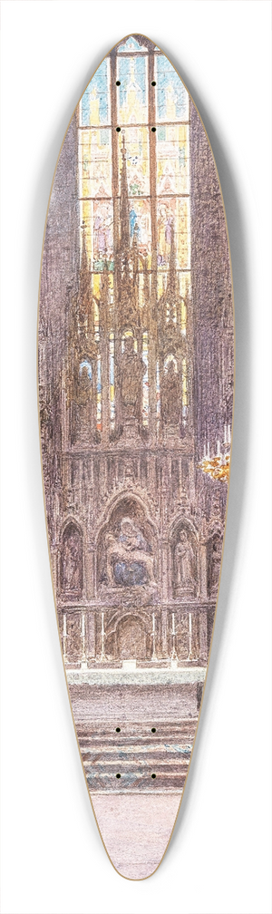 Ernst Graner - Nordchor des Stephansdoms 39.3 inch art pintail longboard deck