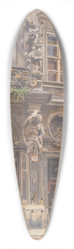 Ernst Graner - Palais Breuner 39.3 inch art pintail longboard deck
